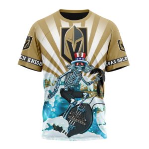 NHL Vegas Golden Knights Specialized Kits For The Grateful Dead Unisex Tshirt TS4391
