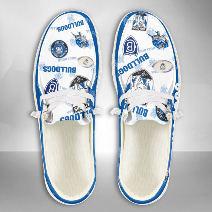 NRL Canterbury-Bankstown Bulldogs Hey Dude Shoes Wally Lace Up Loafers Moccasin Slippers HDS1704