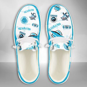 NRL Cronulla-Sutherland Sharks Hey Dude Shoes Wally Lace Up Loafers Moccasin Slippers HDS2610