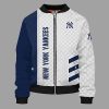New York Yankees Blue Bomber Jacket Gucci Luxury Jacket TBJ4393