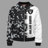 Oakland Raiders Camouflage White Bomber Jacket TBJ4728