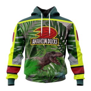 Personalized Anaheim Ducks Specialized Jersey Hockey For Jurassic World Unisex Pullover Hoodie