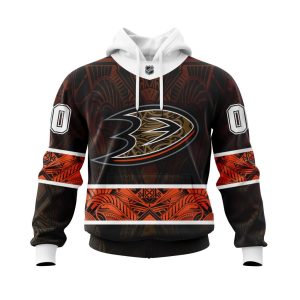 Personalized Anaheim Ducks Specialized Native With Samoa Culture Unisex Pullover Hoodie