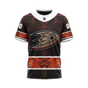 Personalized Anaheim Ducks Specialized Native With Samoa Culture Unisex Tshirt TS4401