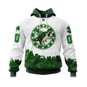 Personalized Arizona Coyotes Happy St Patrick's Day Unisex Pullover Hoodie