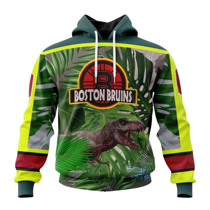 Personalized Boston Bruins Specialized Jersey Hockey For Jurassic World Unisex Pullover Hoodie