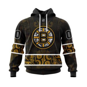 Personalized Boston Bruins Specialized Native With Samoa Culture Unisex Pullover Hoodie
