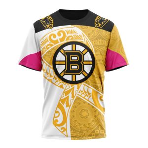 Personalized Boston Bruins Specialized Samoa Fights Cancer Unisex Tshirt TS4420