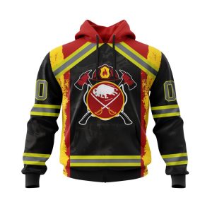 Personalized Buffalo Sabres Honor Firefighter Unisex Pullover Hoodie