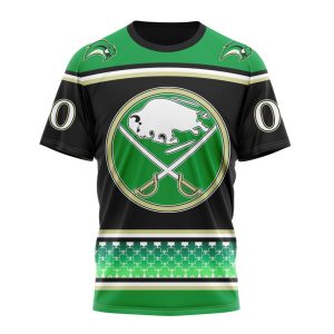 Personalized Buffalo Sabres Lucky Shamrock Hockey Celebrate St Patrick's Day Unisex Tshirt TS4424