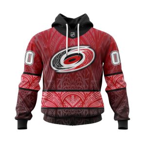 Personalized Carolina Hurricanes Specialized Native With Samoa Culture Unisex Pullover Hoodie