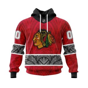Personalized Chicago BlackHawks Specialized Native With Samoa Culture Unisex Pullover Hoodie