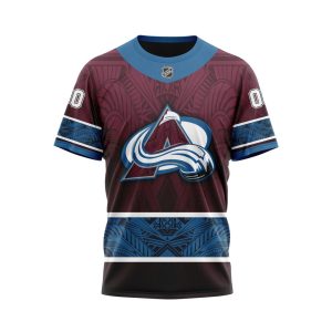 Personalized Colorado Avalanche Specialized Native With Samoa Culture Unisex Tshirt TS4464