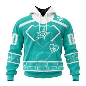 Personalized Dallas Stars Special Design Honoring Healthcare Heroes Unisex Pullover Hoodie