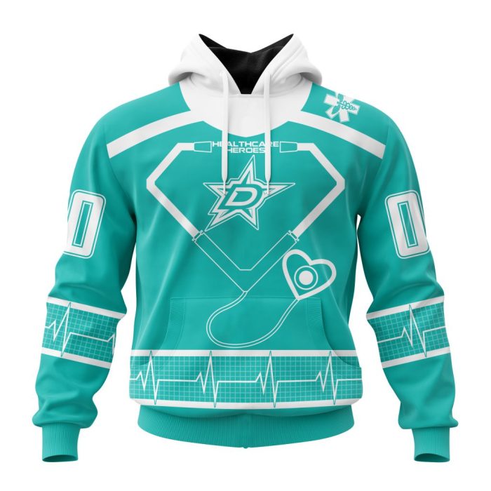 Personalized Dallas Stars Special Design Honoring Healthcare Heroes Unisex Pullover Hoodie