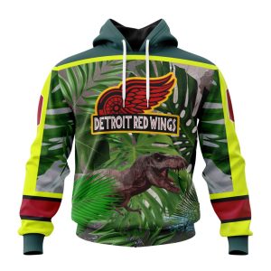 Personalized Detroit Red Wings Specialized Jersey Hockey For Jurassic World Unisex Pullover Hoodie