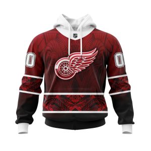 Personalized Detroit Red Wings Specialized Native With Samoa Culture Unisex Pullover Hoodie