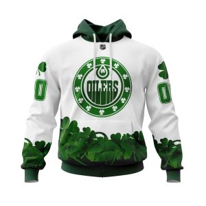 Personalized Edmonton Oilers Happy St Patrick's Day Unisex Pullover Hoodie