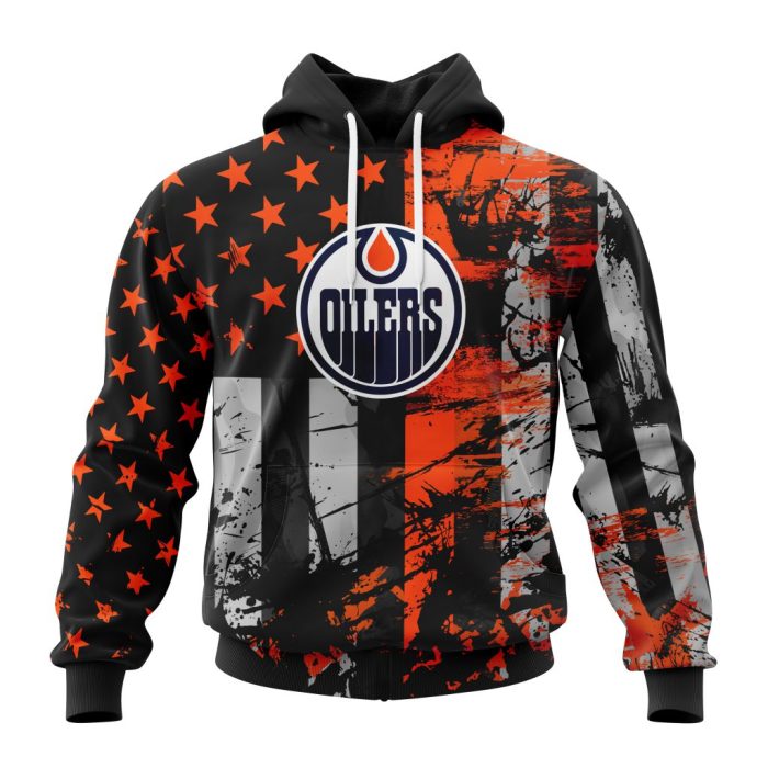 Personalized Edmonton Oilers Specialized Jersey For America Unisex Pullover Hoodie