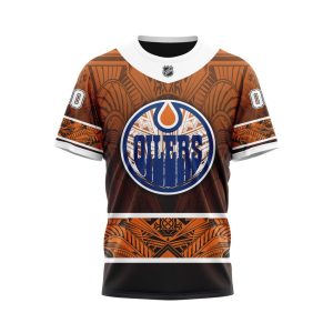 Personalized Edmonton Oilers Specialized Native With Samoa Culture Unisex Tshirt TS4501