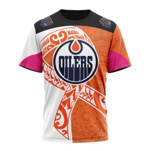 Personalized Edmonton Oilers Specialized Samoa Fights Cancer Unisex Tshirt TS4502