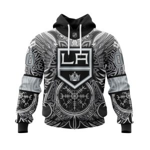 Personalized Los Angeles Kings Dark Norse Viking Symbols Unisex Pullover Hoodie