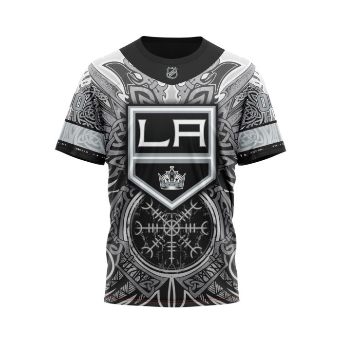 Personalized Los Angeles Kings Dark Norse Viking Symbols Unisex Tshirt TS4511