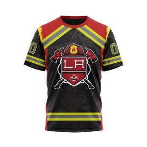 Personalized Los Angeles Kings Honor Firefighter Unisex Tshirt TS4513
