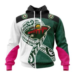 Personalized Minnesota Wild Specialized Samoa Fights Cancer Unisex Pullover Hoodie