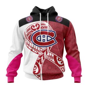 Personalized Montreal Canadiens Specialized Samoa Fights Cancer Unisex Pullover Hoodie