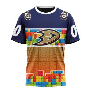 Personalized NHL Anaheim Ducks Autism Awareness Design Unisex Tshirt TS4577