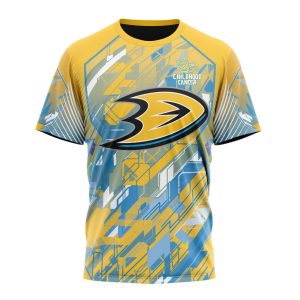 Personalized NHL Anaheim Ducks Fearless Against Childhood Cancers Unisex Tshirt TS4579