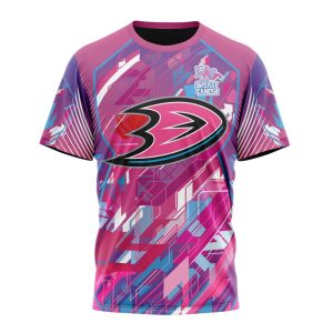 Personalized NHL Anaheim Ducks I Pink I Can! Fearless Again Breast Cancer Unisex Tshirt TS4581