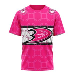 Personalized NHL Anaheim Ducks I Pink I Can! In October We Wear Pink Breast Cancer Unisex Tshirt TS4582