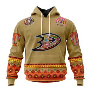 Personalized NHL Anaheim Ducks Jersey Hockey For All Diwali Festival Unisex Pullover Hoodie