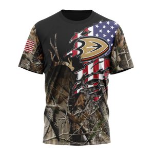 Personalized NHL Anaheim Ducks Special Camo Realtree Hunting Unisex Tshirt TS4590