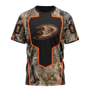 Personalized NHL Anaheim Ducks Special Camo Realtree Hunting Unisex Tshirt TS4591