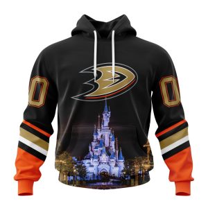 Personalized NHL Anaheim Ducks Special Design With Disneyland Unisex Pullover Hoodie