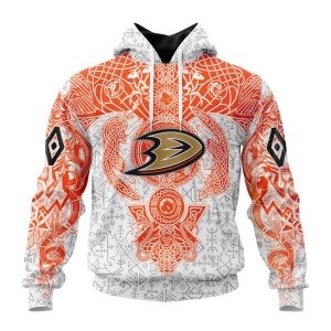 Personalized NHL Anaheim Ducks Special Norse Viking Symbols Unisex Pullover Hoodie