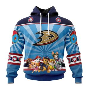 Personalized NHL Anaheim Ducks Special Paw Patrol Kits Unisex Pullover Hoodie