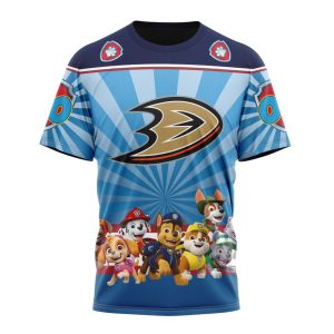 Personalized NHL Anaheim Ducks Special Paw Patrol Kits Unisex Tshirt TS4601