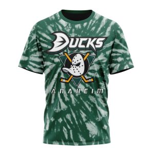 Personalized NHL Anaheim Ducks Special Retro Vintage Tie - Dye Unisex Tshirt TS4605