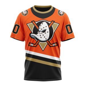 Personalized NHL Anaheim Ducks Special Reverse Retro Redesign Unisex Tshirt TS4606