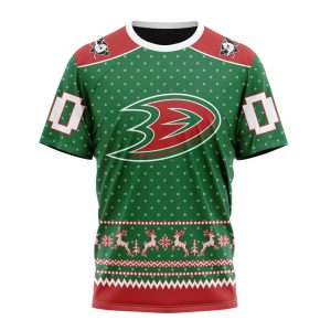 Personalized NHL Anaheim Ducks Special Ugly Christmas Unisex Tshirt TS4608