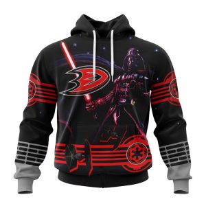 Personalized NHL Anaheim Ducks Specialized Darth Vader Version Jersey Unisex Pullover Hoodie