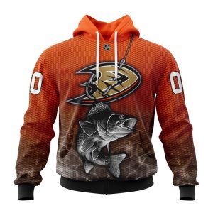 Personalized NHL Anaheim Ducks Specialized Fishing Style Unisex Pullover Hoodie