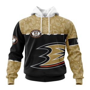 Personalized NHL Anaheim Ducks Specialized Hockey With Paisley Unisex Pullover Hoodie