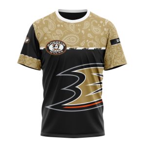Personalized NHL Anaheim Ducks Specialized Hockey With Paisley Unisex Tshirt TS4616