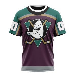 Personalized NHL Anaheim Ducks Specialized Unisex Kits With Retro Concepts Tshirt TS4623