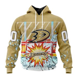Personalized NHL Anaheim Ducks With Ice Hockey Arena Unisex Pullover Hoodie